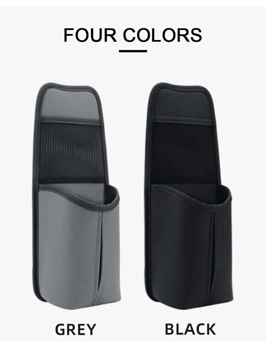 Car Seat Side Storage Bag with Tissue Holder-GRAY