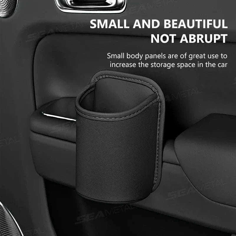 Car Side Door Cup Holder Wear-Resistant Waterproof PU Leather Drink Rack-Wine