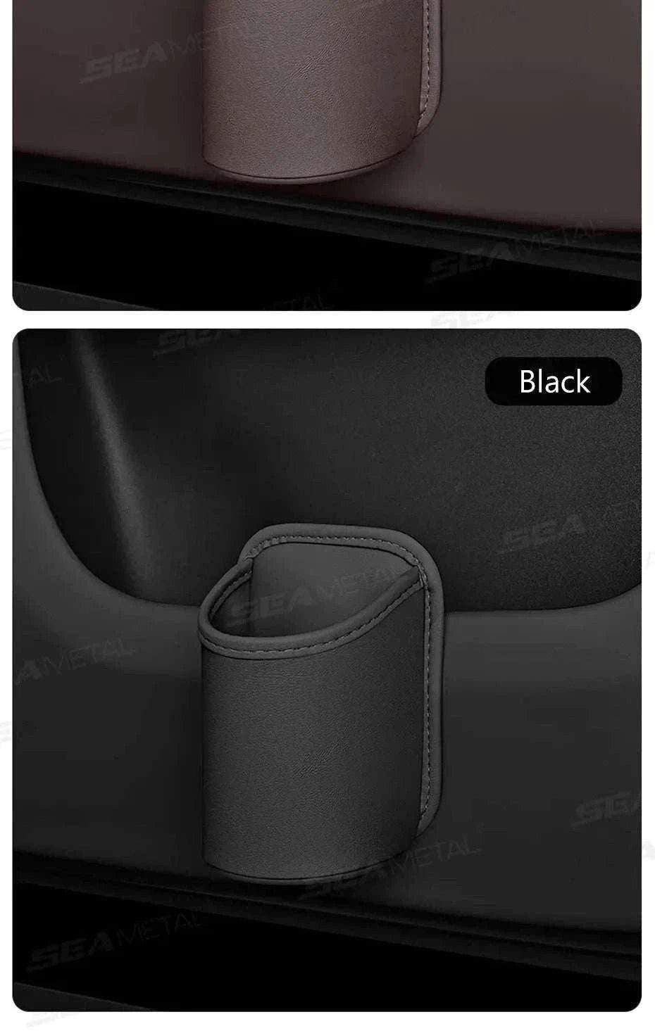 Car Side Door Cup Holder Wear-Resistant Waterproof PU Leather Drink Rack-Wine