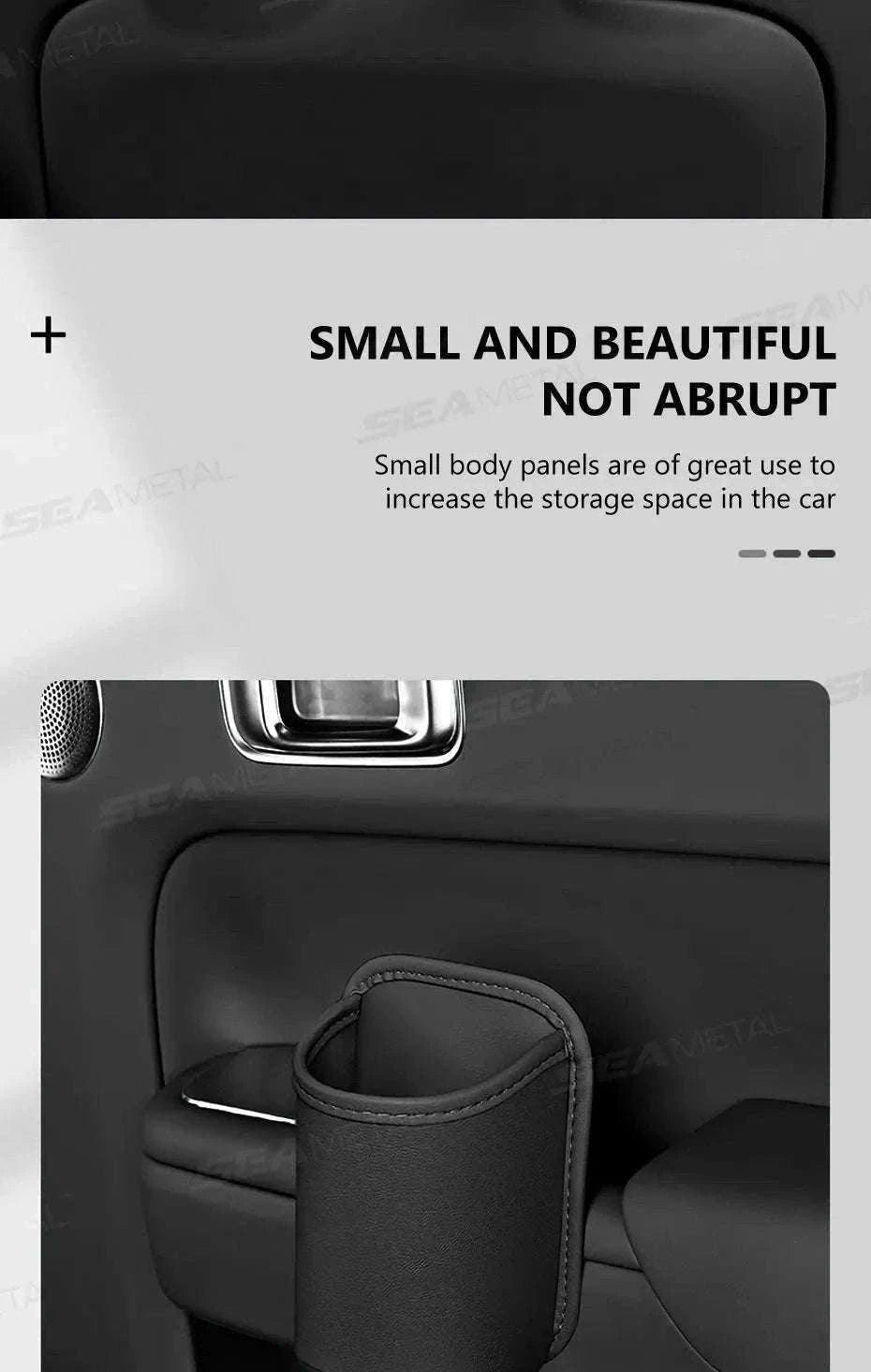 Car Side Door Cup Holder Wear-Resistant Waterproof PU Leather Drink Rack-Wine