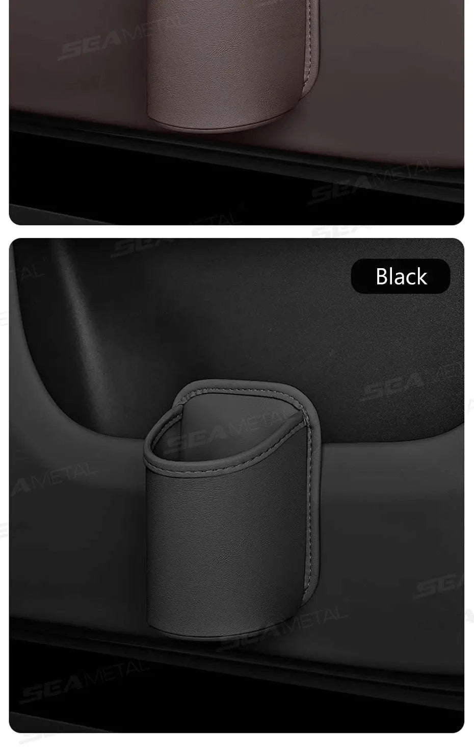 Car Side Door Cup Holder Wear-Resistant Waterproof PU Leather Drink Rack-Wine