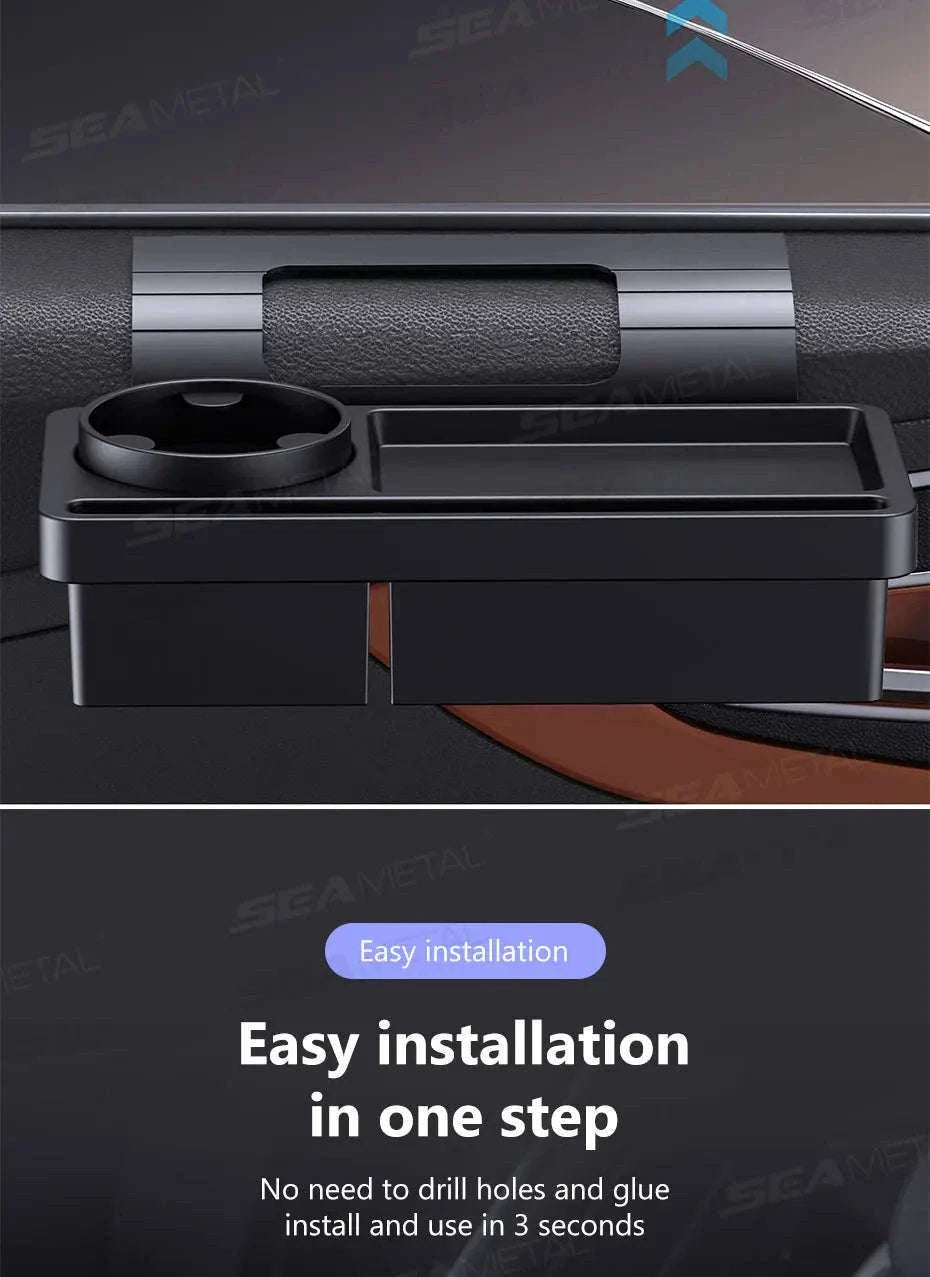 Car Side Door Organizer with Cup and Phone Holder-1pc