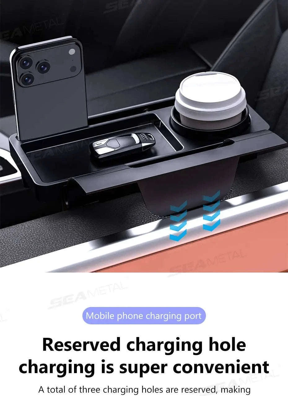 Car Side Door Organizer with Cup and Phone Holder-1pc
