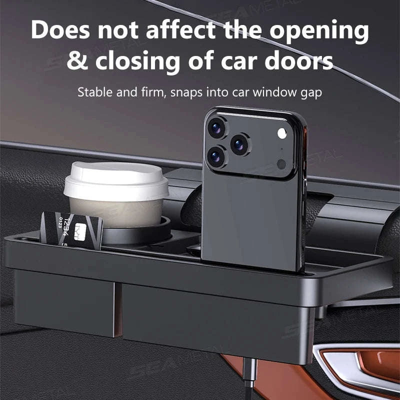Car Side Door Organizer with Cup and Phone Holder-1pc