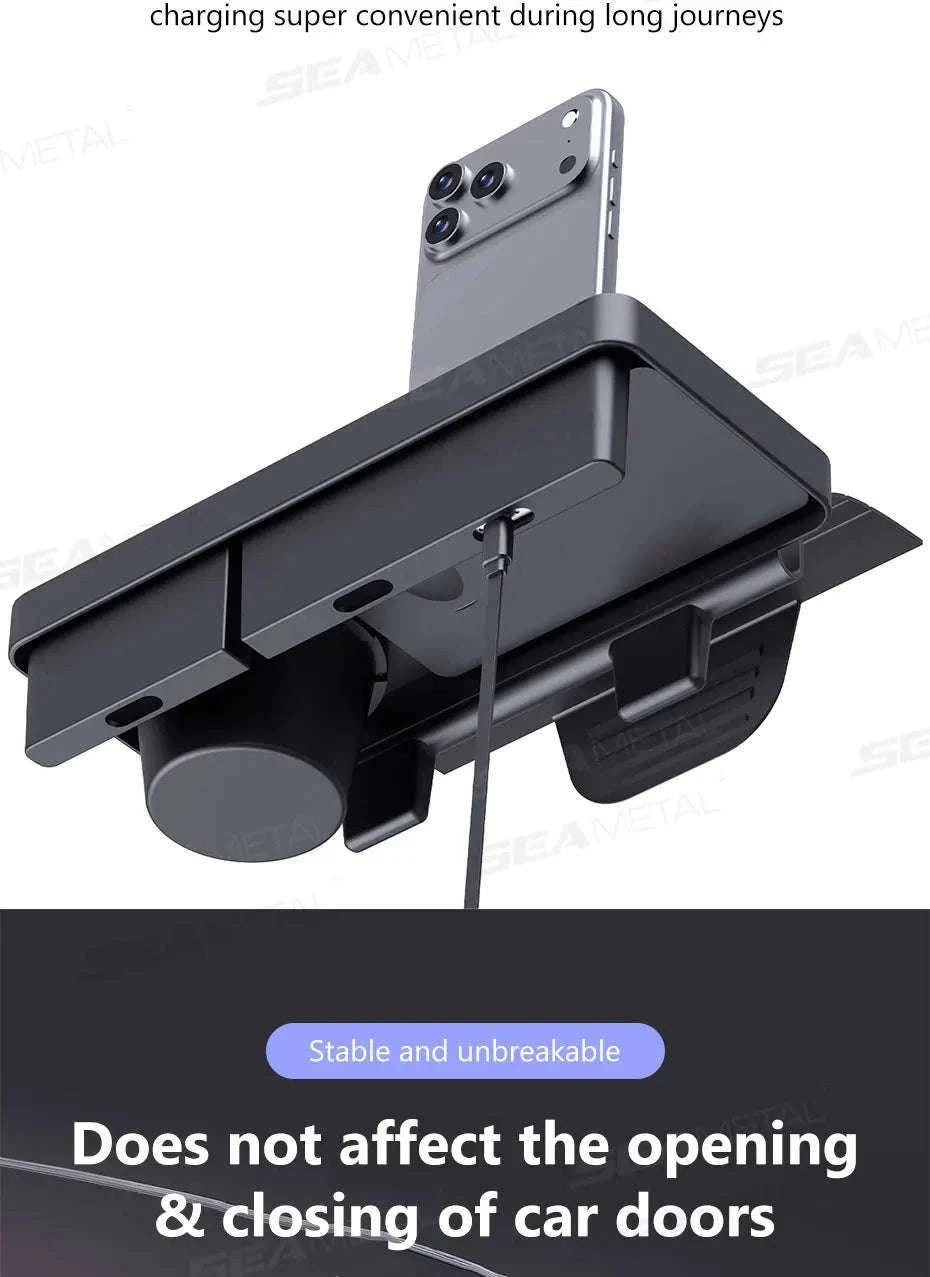 Car Side Door Organizer with Cup and Phone Holder-1pc
