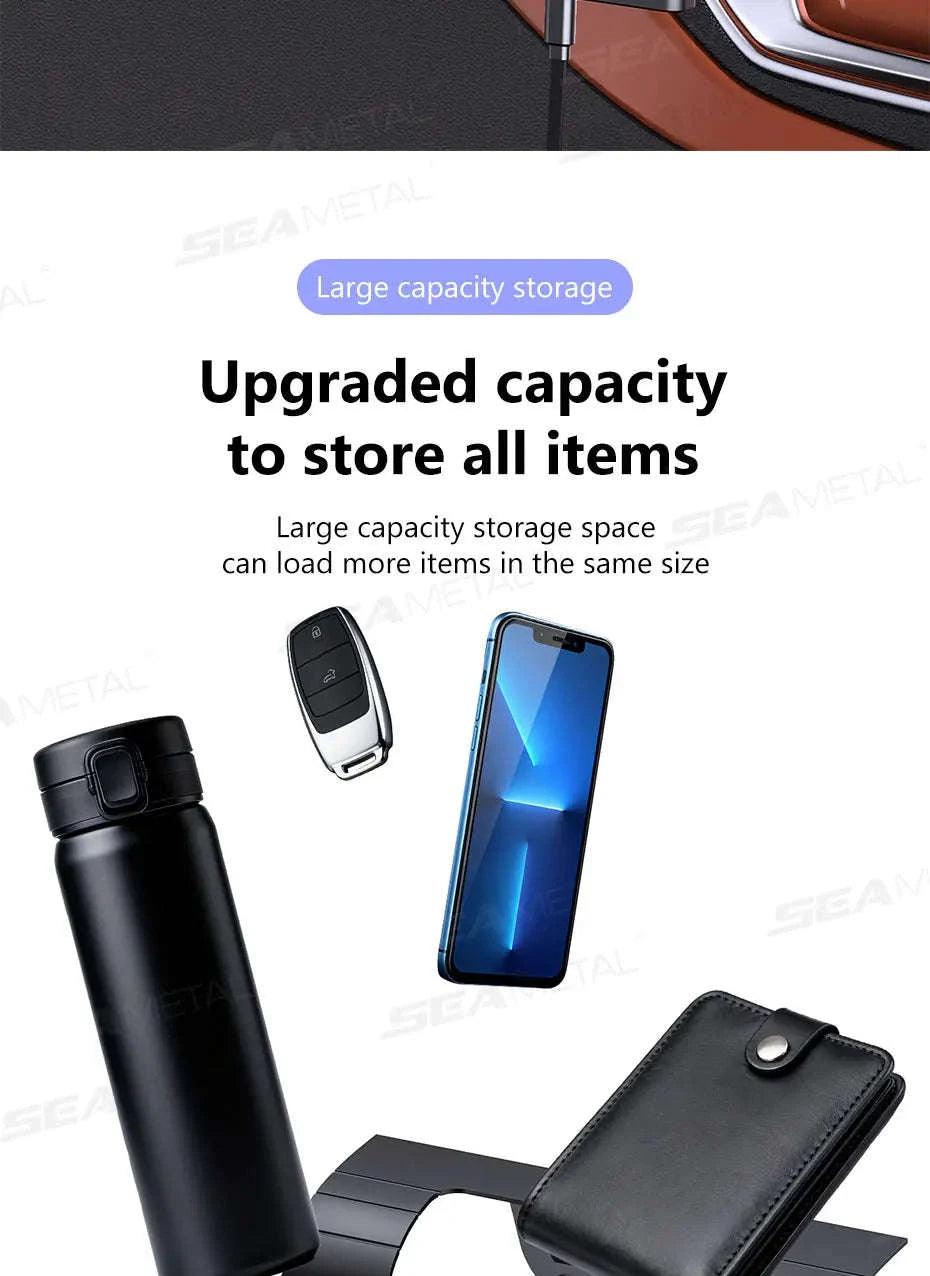 Car Side Door Organizer with Cup and Phone Holder-1pc