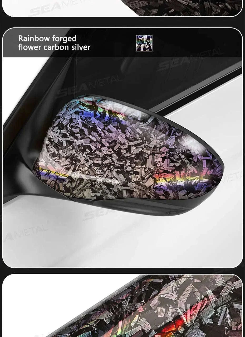 Car Side Mirror Protective Film Anti-Scratch Vinyl Sticker-Black 30x100cm