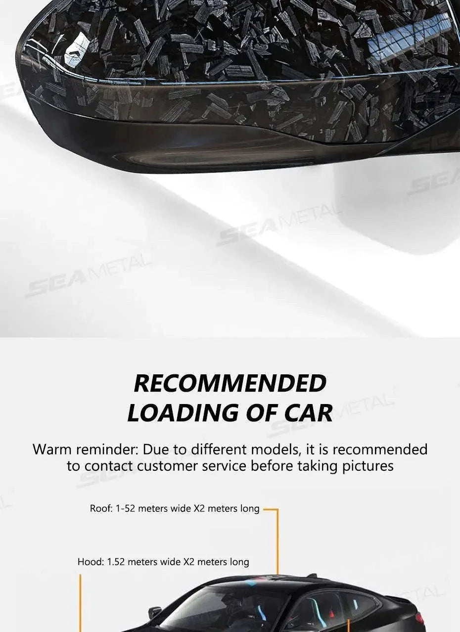 Car Side Mirror Protective Film Anti-Scratch Vinyl Sticker-Black 30x100cm