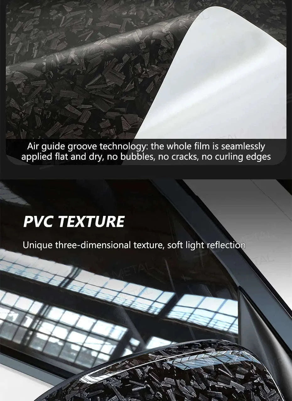 Car Side Mirror Protective Film Anti-Scratch Vinyl Sticker-Black 30x100cm