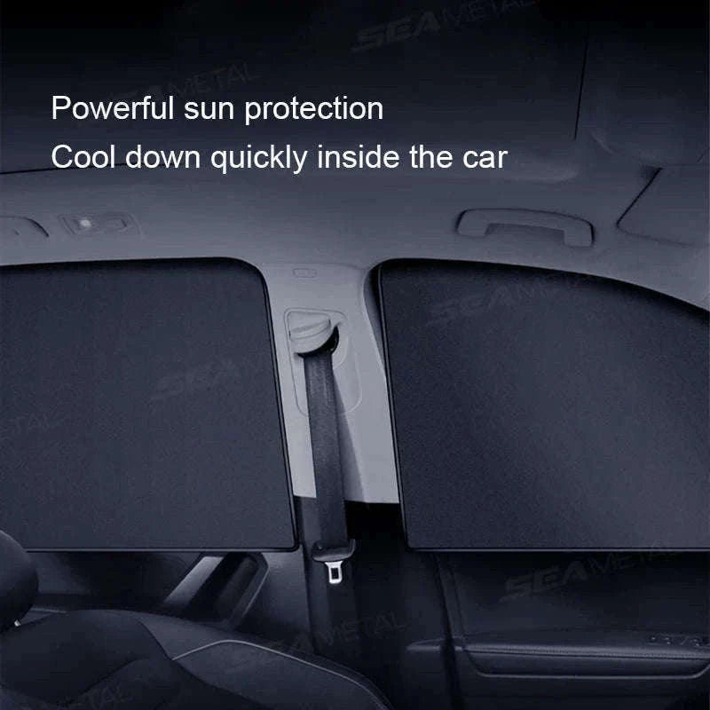 Car Side Window Sun Shade Curtain-Front 2Pcs