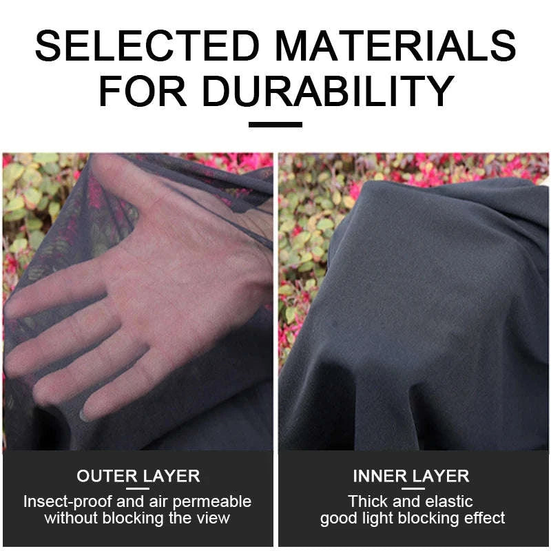 Car Side Window Sun Shade Mesh with Zipper-2pcs front window