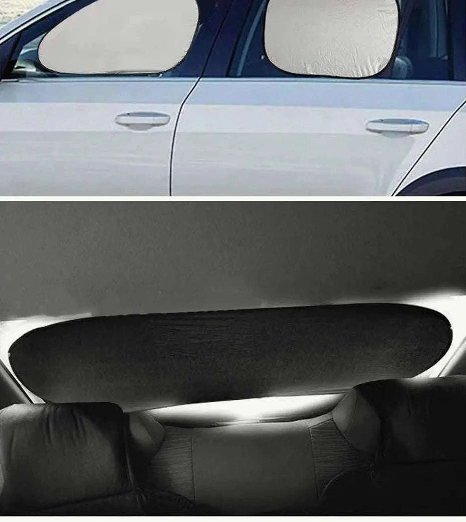 Car Side Window Sun Shade Polyester Sun Protection Cover-Front side window x2