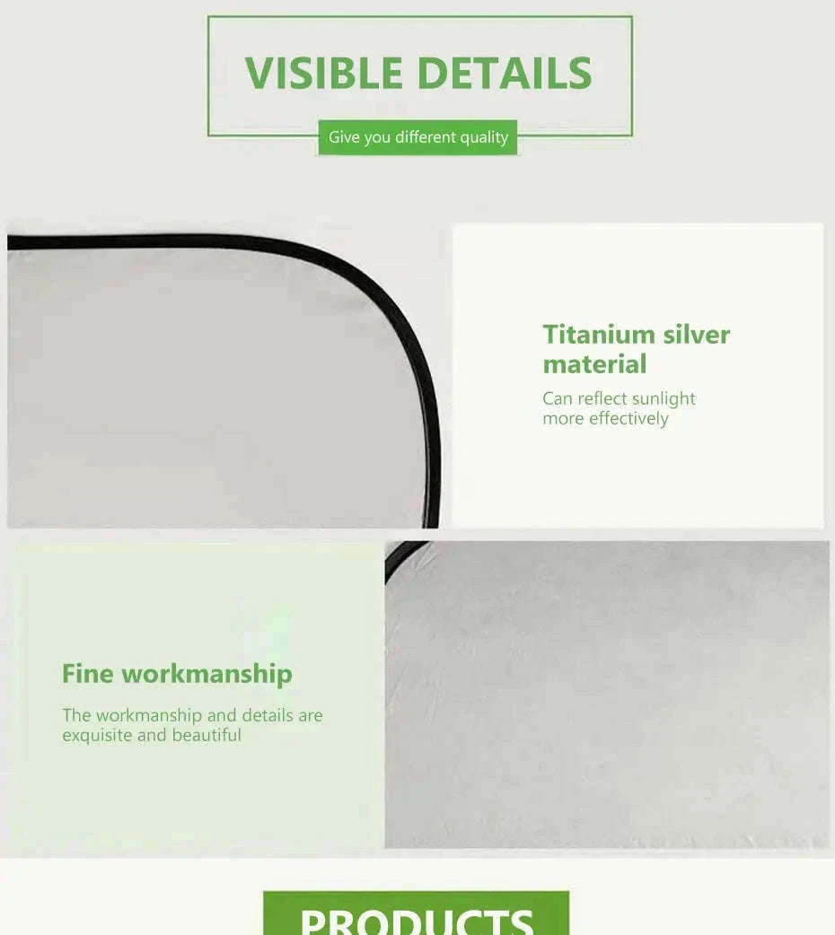 Car Side Window Sun Shade Polyester Sun Protection Cover-Front side window x2