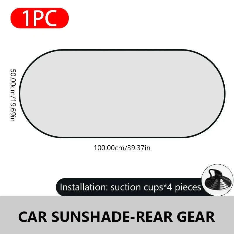 Car Side Window Sun Shade Polyester Sun Protection Cover-Front side window x2