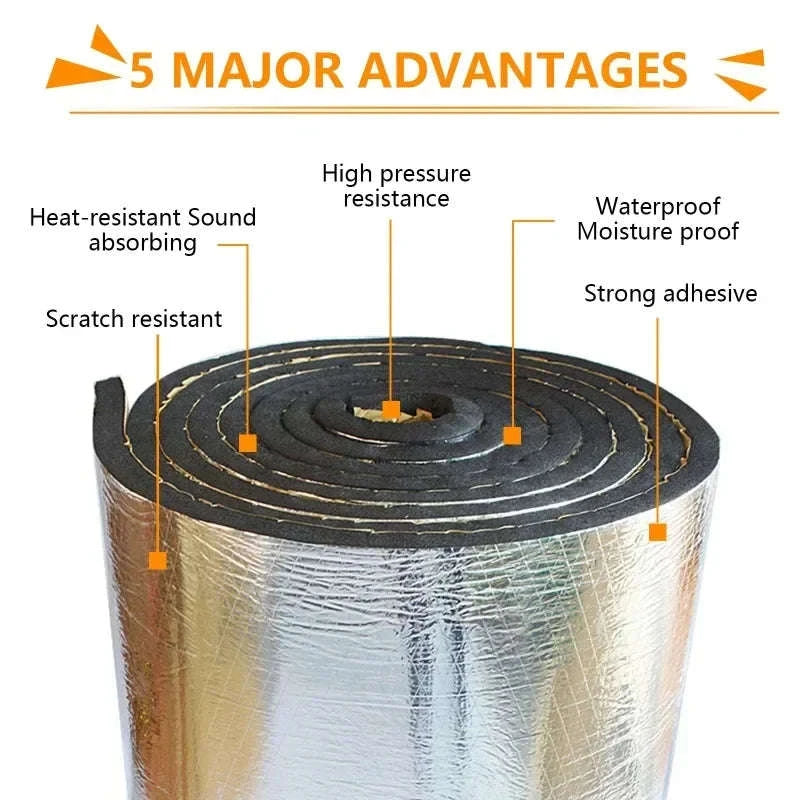 Car Soundproof Mat Heat Noise Insulation Deadening Mat-400x250x10mm / Germany