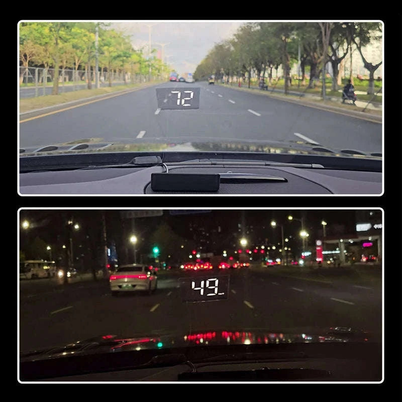 Car Speedometer HUD GPS Windshield Display-Green