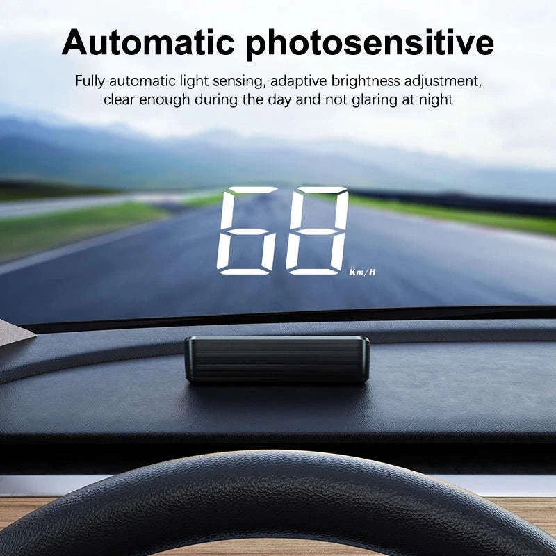 Car Speedometer HUD GPS Windshield Display-Green