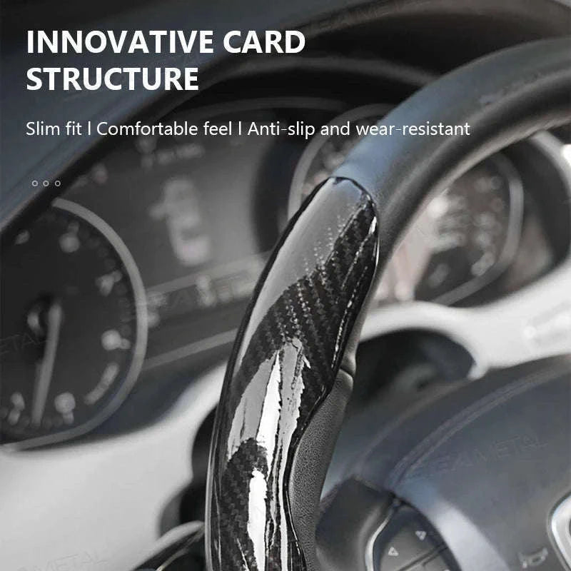 Car Steering Wheel Cover Anti-Scratch Protector-Silver 3pcs