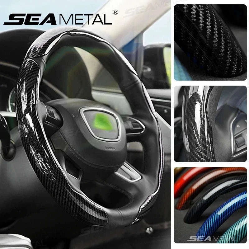 Car Steering Wheel Cover Anti-Scratch Protector-Silver 3pcs