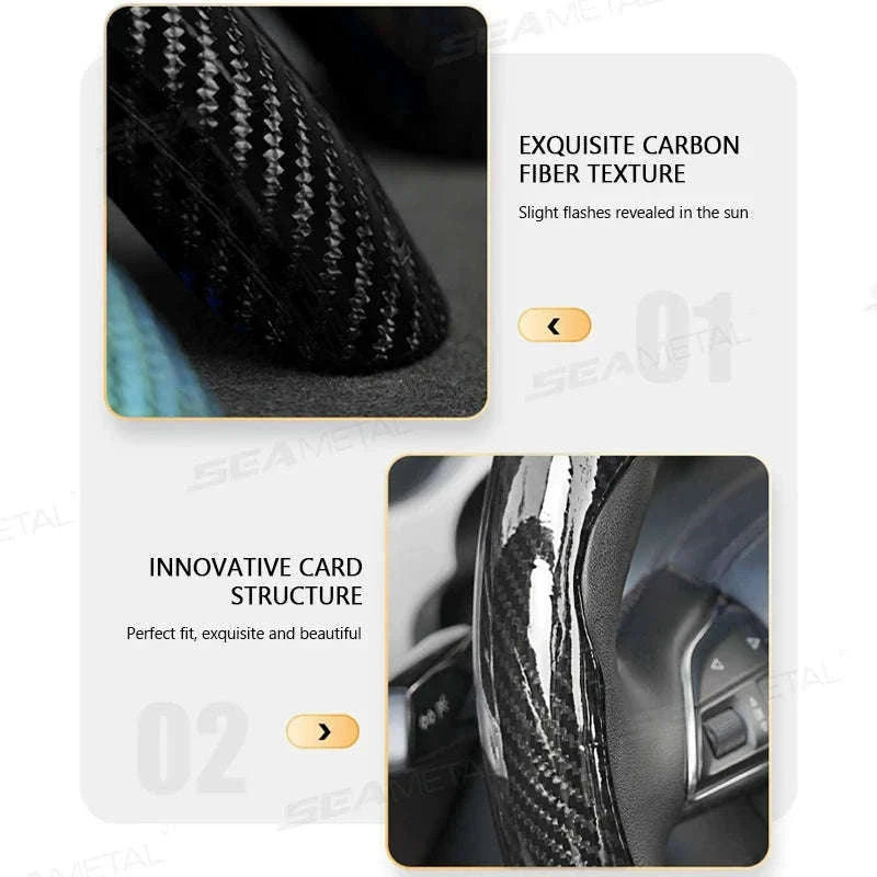 Car Steering Wheel Cover Anti-Scratch Protector-Silver 3pcs
