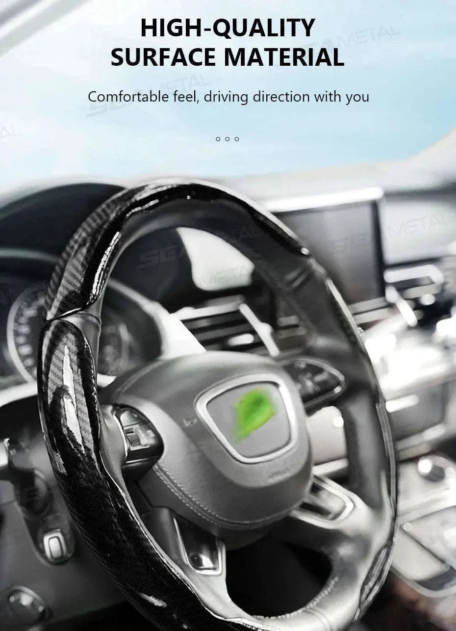 Car Steering Wheel Cover Anti-Scratch Protector-Silver 3pcs