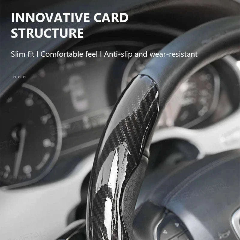 Car Steering Wheel Cover Anti-Scratch Protector-Silver 3pcs