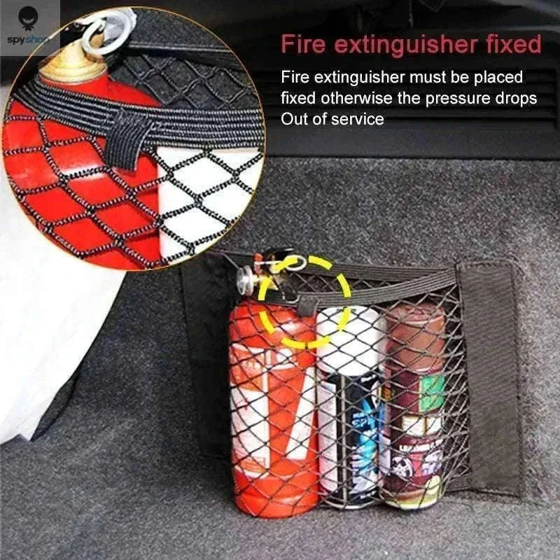 Car Storage Net Pocket Organizer for Tidy Vehicle Interiors-80 x 25cm