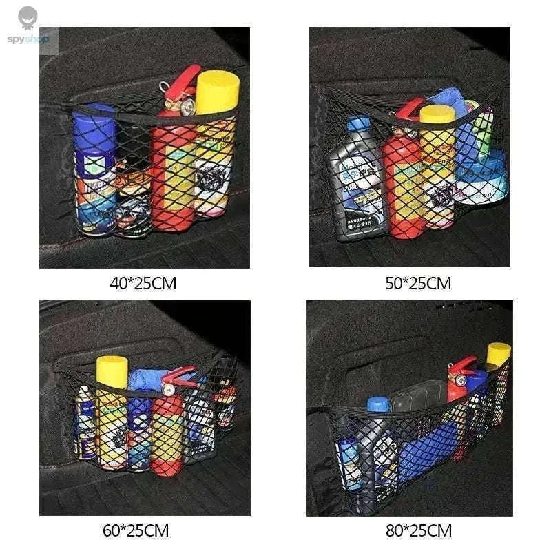 Car Storage Net Pocket Organizer for Tidy Vehicle Interiors-80 x 25cm