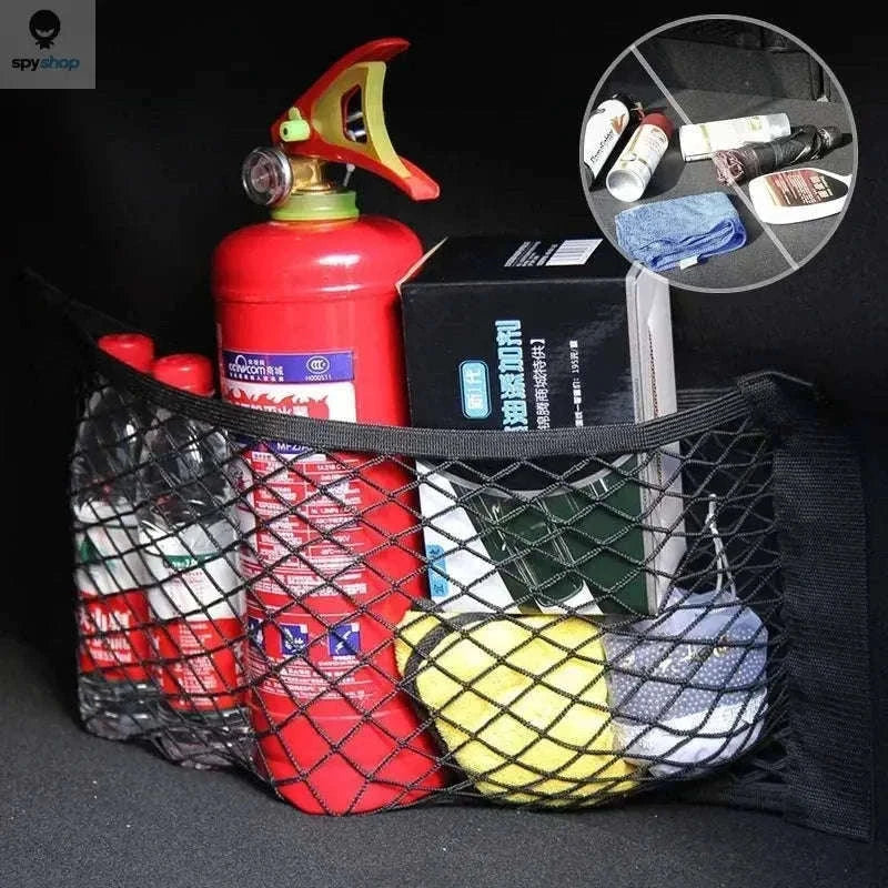 Car Storage Net Pocket Organizer for Tidy Vehicle Interiors-80 x 25cm