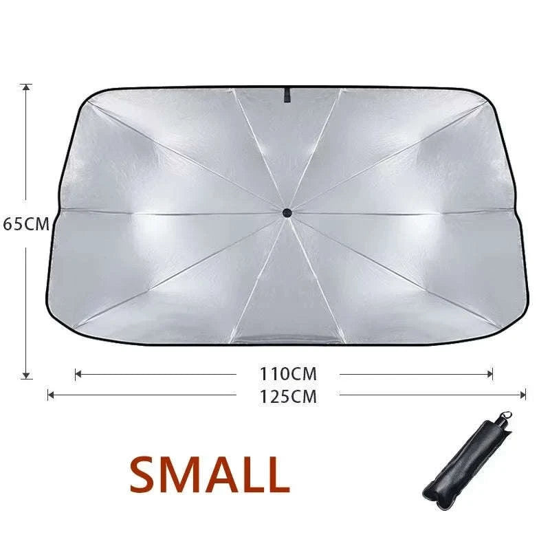 Car Sun Shade Retractable Front Windshield Parasol-large