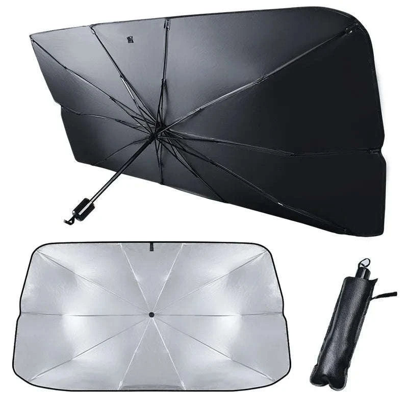 Car Sun Shade Retractable Front Windshield Parasol-large
