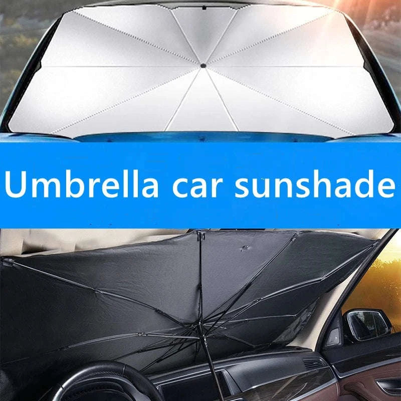 Car Sun Shade Retractable Front Windshield Parasol-large