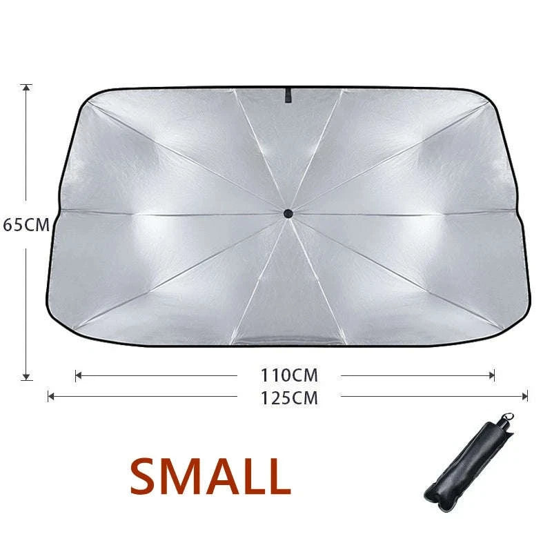 Car Sun Shade Retractable Front Windshield Parasol-large