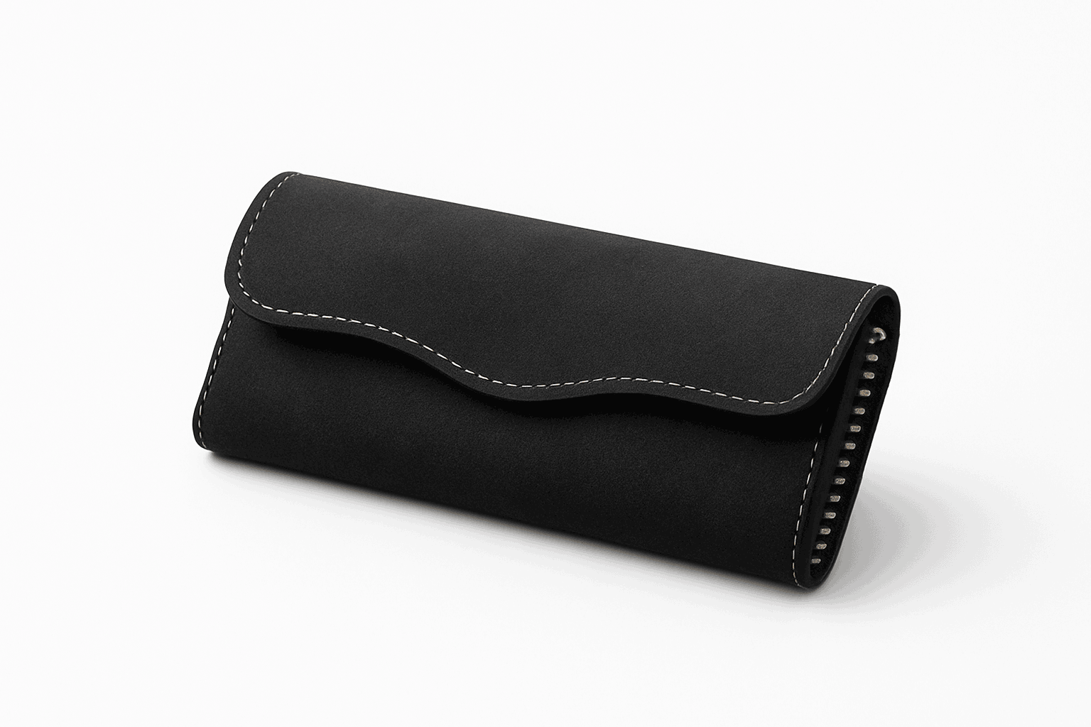 Car Sun Visor Glasses Case-Carbon fiber black