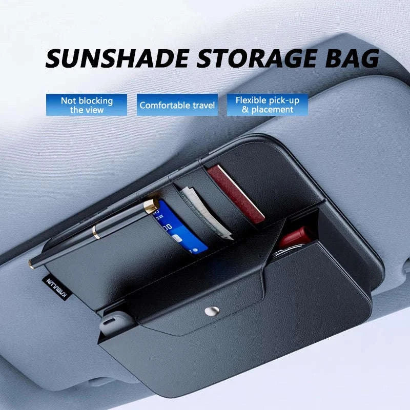 Car Sun Visor Organizer Multi-Pocket Storage Bag-1pc