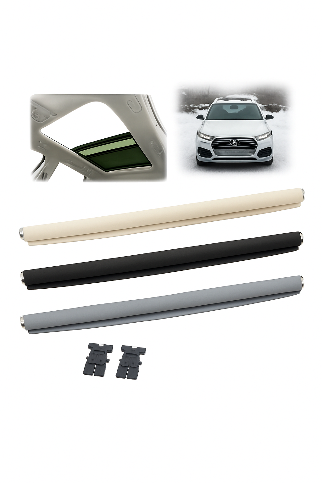 Слънцезащитна завеса за покривен прозорец за Audi Q5, VW Sharan, Tiguan, Golf, Passat Variant, Santana 4Motion, Skoda Yeti, Superb 1K9877307B