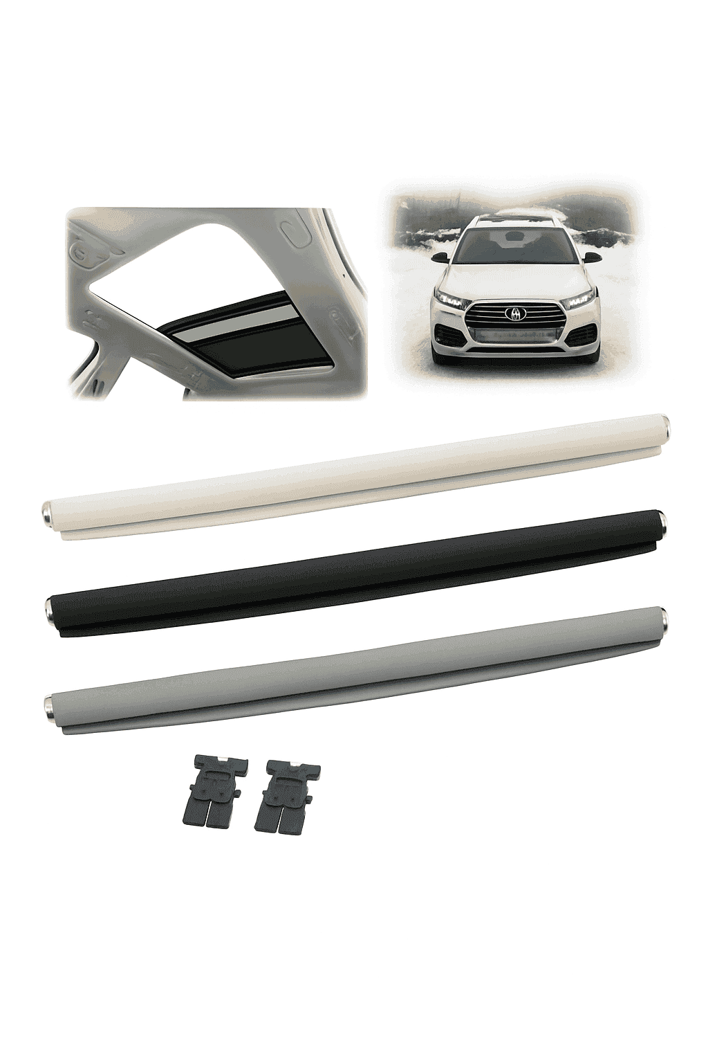 Car Sunroof Sunshade Curtain Replacement for Select Models-Black