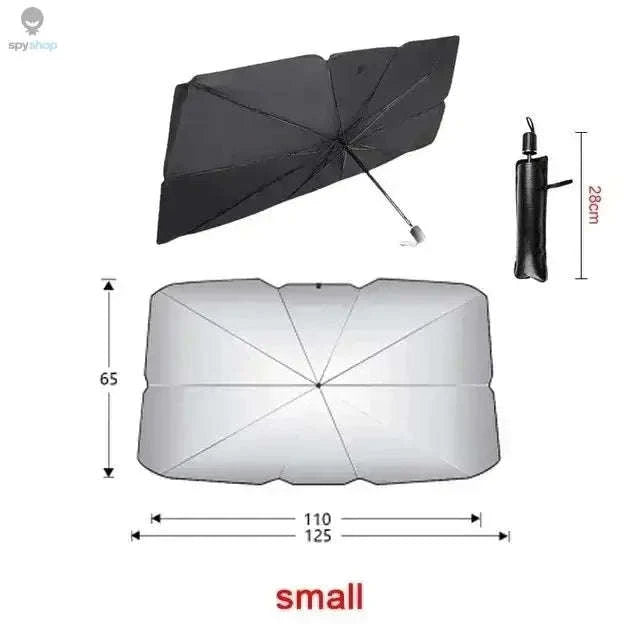 Car Sunshade Umbrella – Windshield Heat & UV Protection with Foldable Umbrella Design-1PCS 125 65