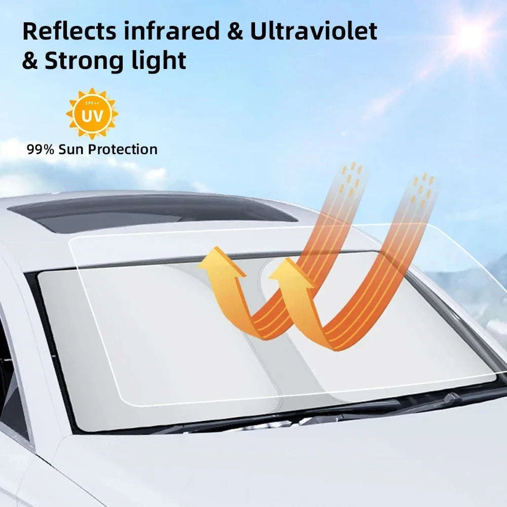 Car Sunshade Windshield Umbrella-Handle Opening M