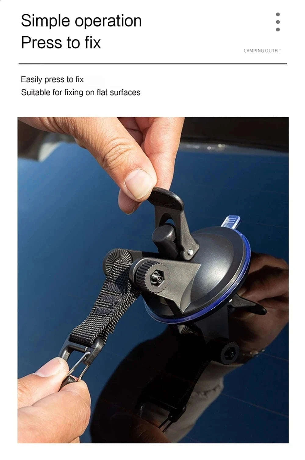 Car Tent Suction Cup Buckle Side Awning Anchors-PC-6