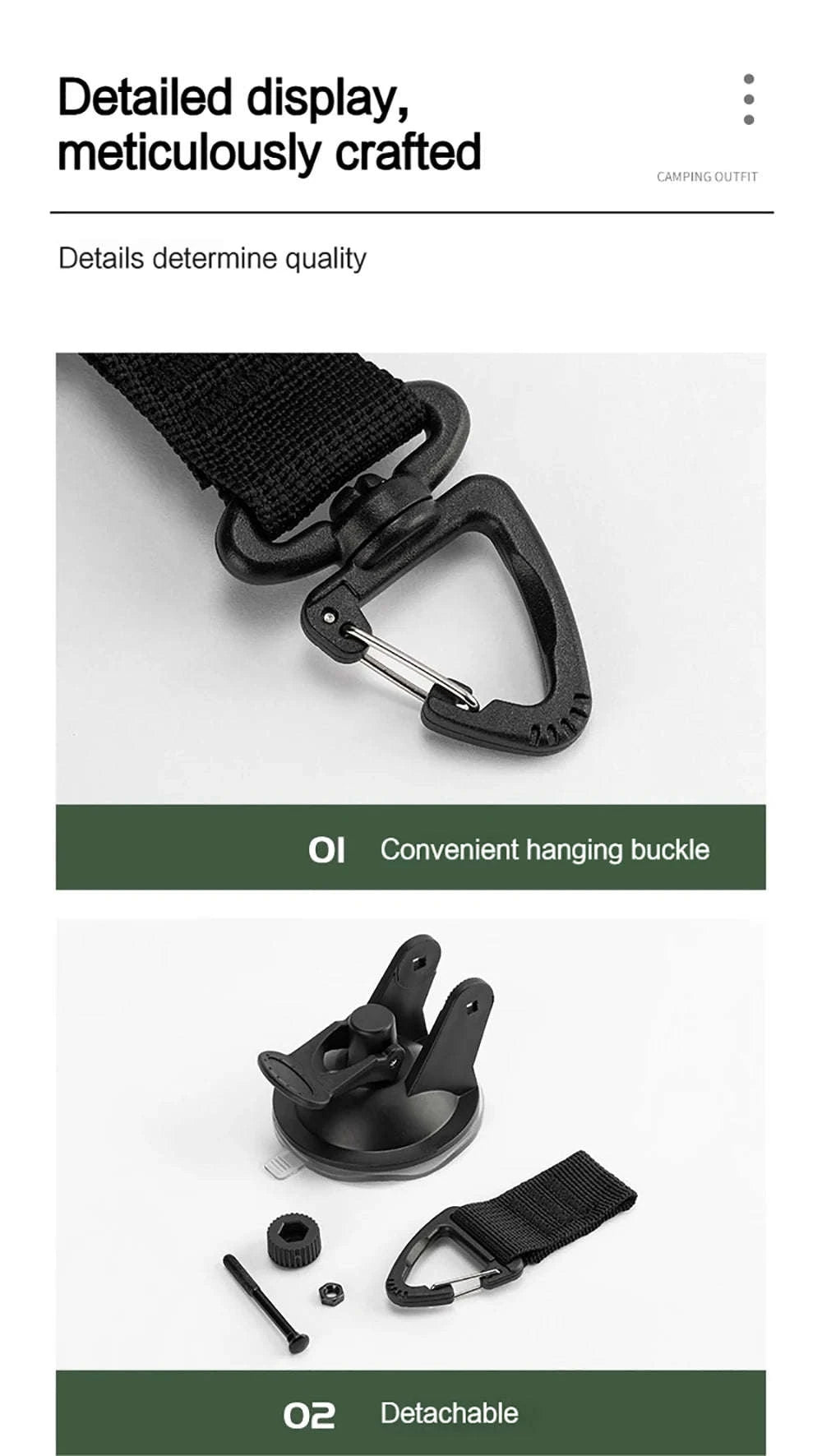 Car Tent Suction Cup Buckle Side Awning Anchors-PC-6