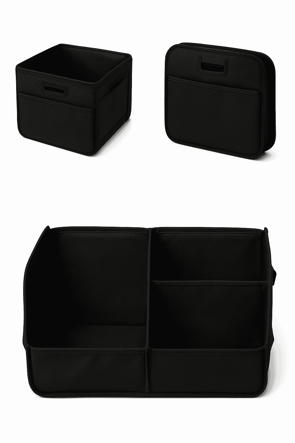 Car Trunk Organizer 63L Large-Capacity Foldable Storage Box-Black
