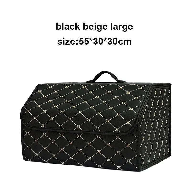 Car Trunk Organizer Box, Large Capacity, Folding Storage Bag-Red L