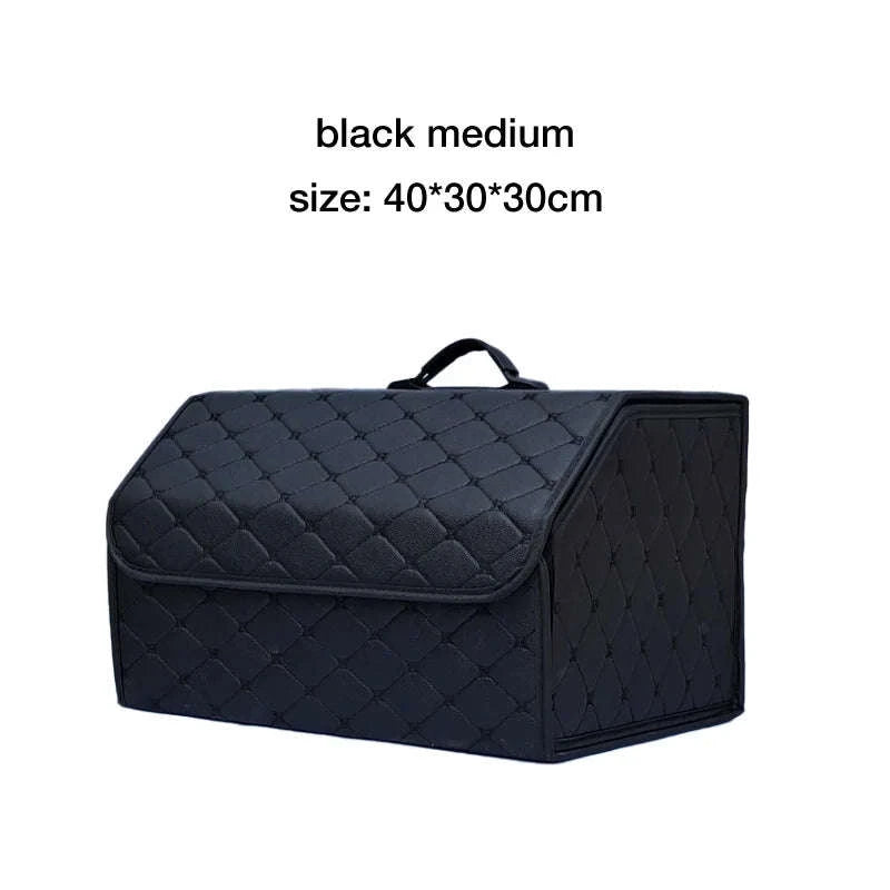 Car Trunk Organizer Box, Large Capacity, Folding Storage Bag-Red L