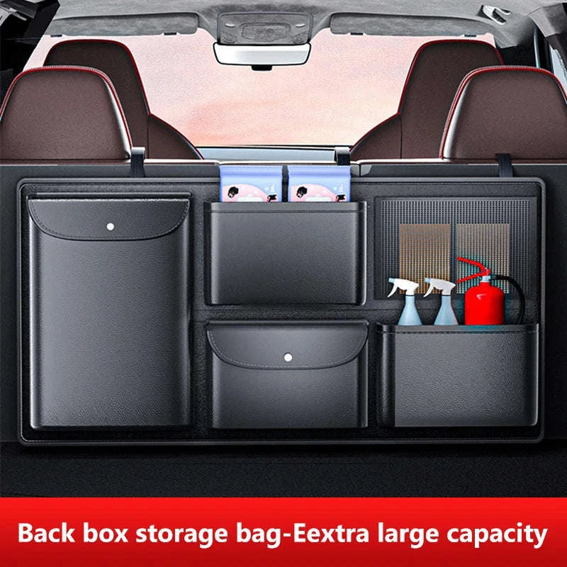Car Trunk Organizer Multi-Pocket Backseat Hanging Storage Bag Waterproof-1 pc