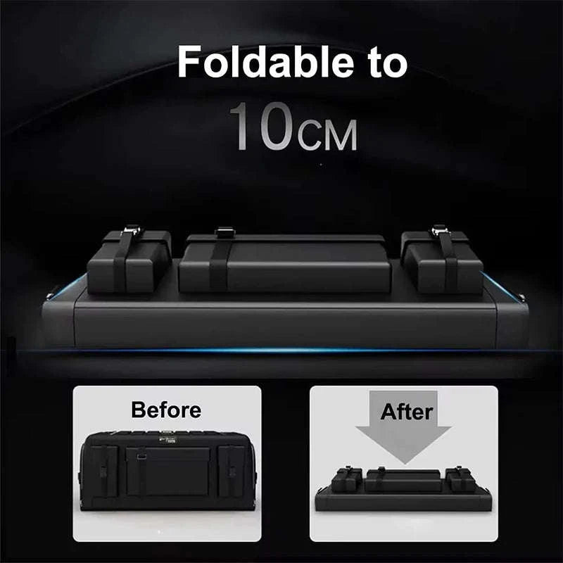 Car Trunk Storage Organizer With Lid, 70L Folding Oxford Cloth Storage Box-70L