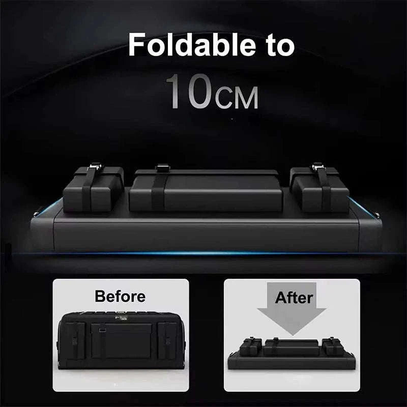 Car Trunk Storage Organizer With Lid, 70L Folding Oxford Cloth Storage Box-70L