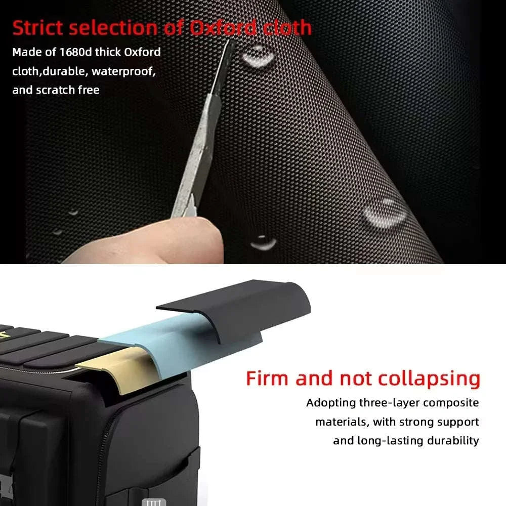 Car Trunk Storage Organizer With Lid, 70L Folding Oxford Cloth Storage Box-70L