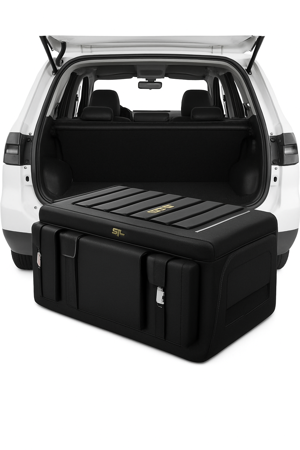 Car Trunk Storage Organizer With Lid, 70L Folding Oxford Cloth Storage Box
