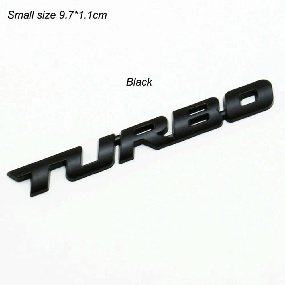 Car Turbo Boost 3D Metal Emblem Badge Sticker-Red
